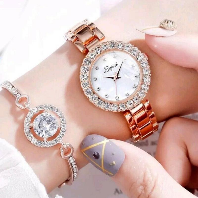 

Wristwatches Women Watch 2022 Rhinestone Elegant Ladies Watches Gold Clock Wrist For Relogio Feminino, Silver
