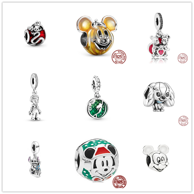 

s925 Sterling Silver Loose Beads Luxury Beaded Charm Ladies Bracelet Fashion Safety Chain Accessory bangle Fit Original Pandora Necklace Pendant DIY Jewelry Gift