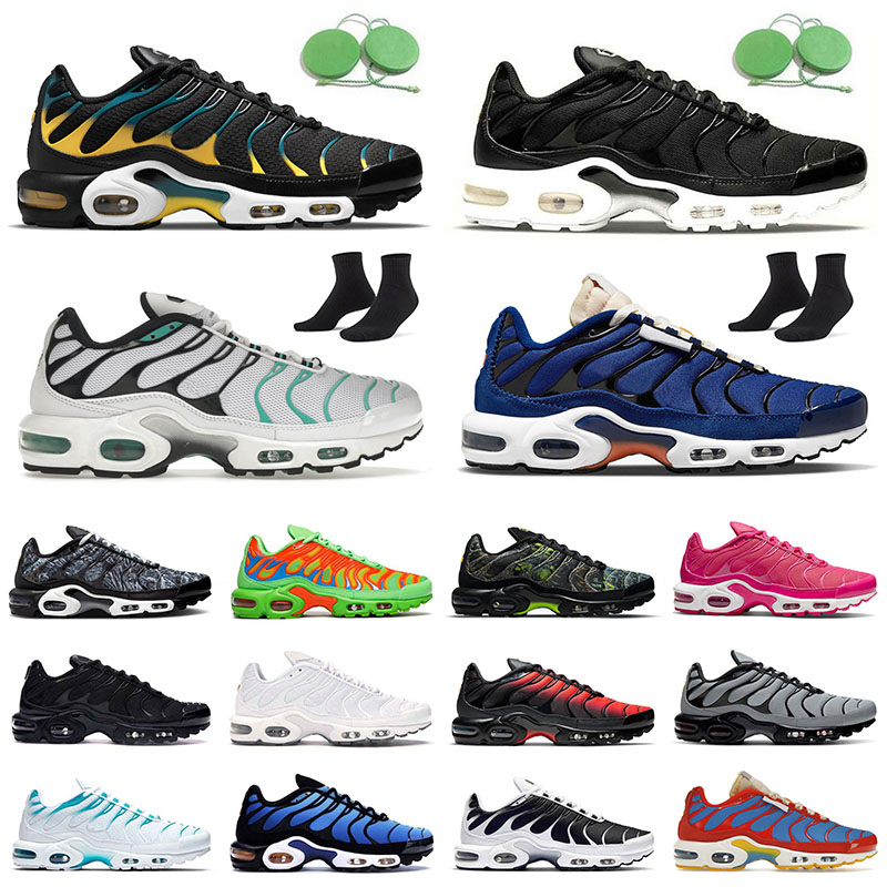 

tn plus Authentic running shoes Triple White tns max men designer sneakers Blue Fury terrascape women trainers sports air Midnight Navy Hyper Jade Oreo Pink Prim 36-46, 40-46 sup mean green