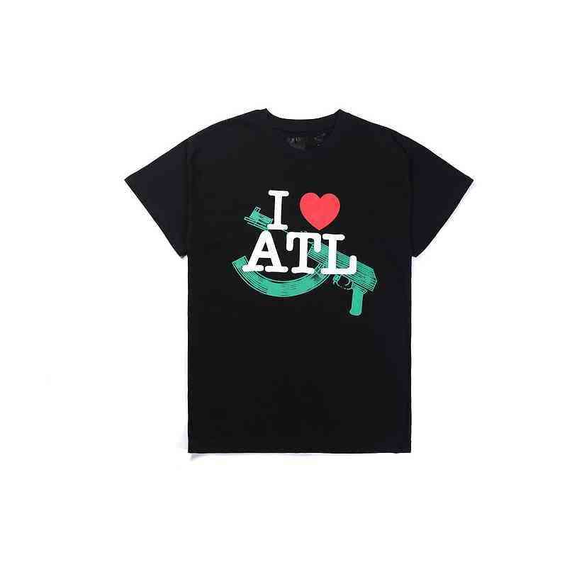 

mens t-shirts vlones Fashion I love ATL tee Atlanta Limited red heart AK short sleeve top brand U8DH 1B6Z AIDC, White