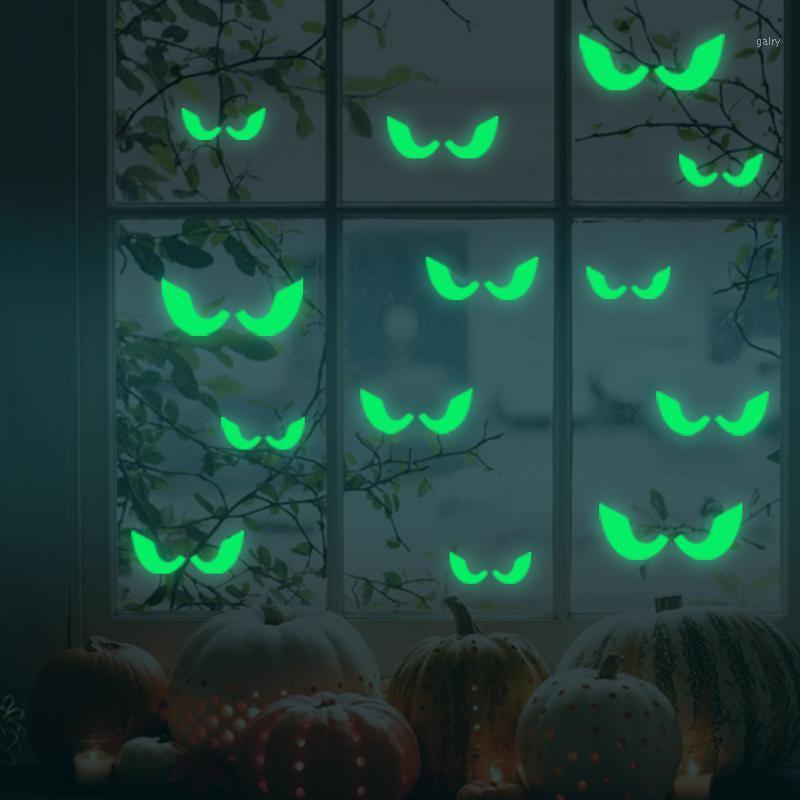 

Wall Stickers 2022 Glowing In The Dark Eyes Glass Sticker Party Festival Halloween Decoration Decals Luminous Home Ornaments