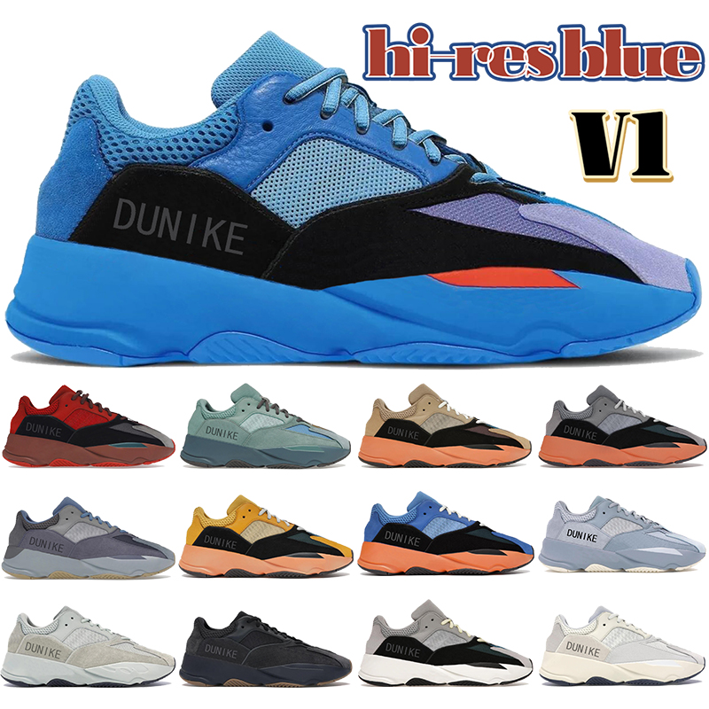 

GAI v1 mens running shoes with box Hi-Res bright Blue red Faded Azure Wash Orange sun OG Solid Grey Inertia salt magnet mauve men women designer sneakers trainers, Double box