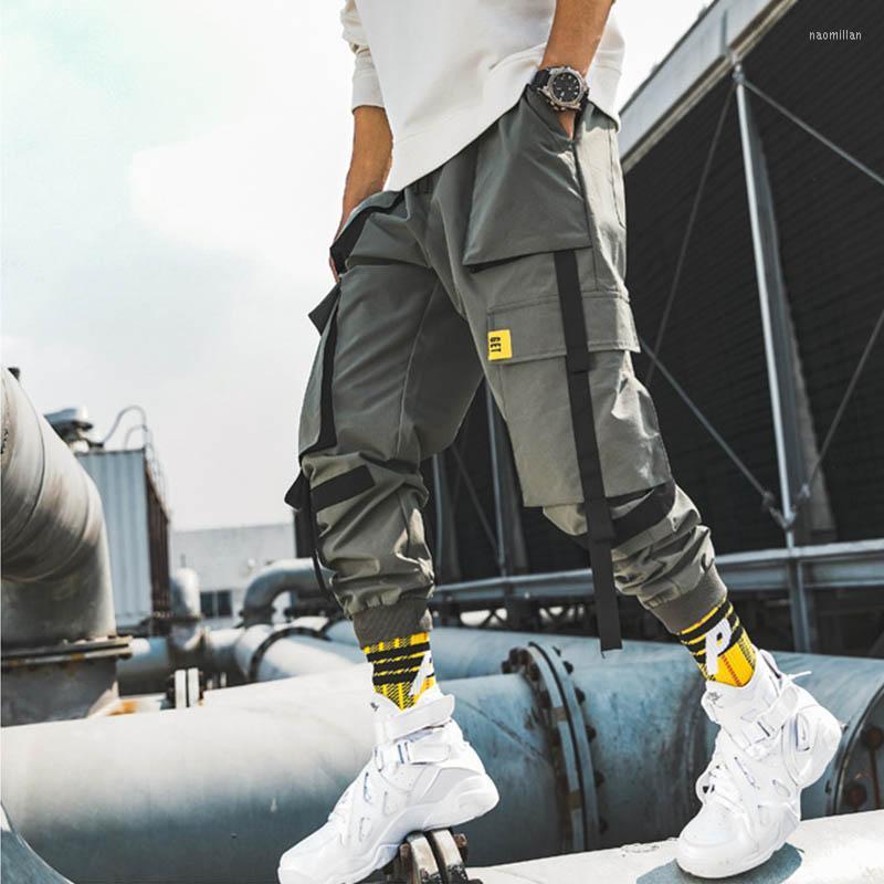 

Men's Pants Streetwear Men Sweatpants Fashion Cargo Elastic Waist Trousers Hip Harem Mens Multi Pocket Work 2022Men's Naom22, Pink