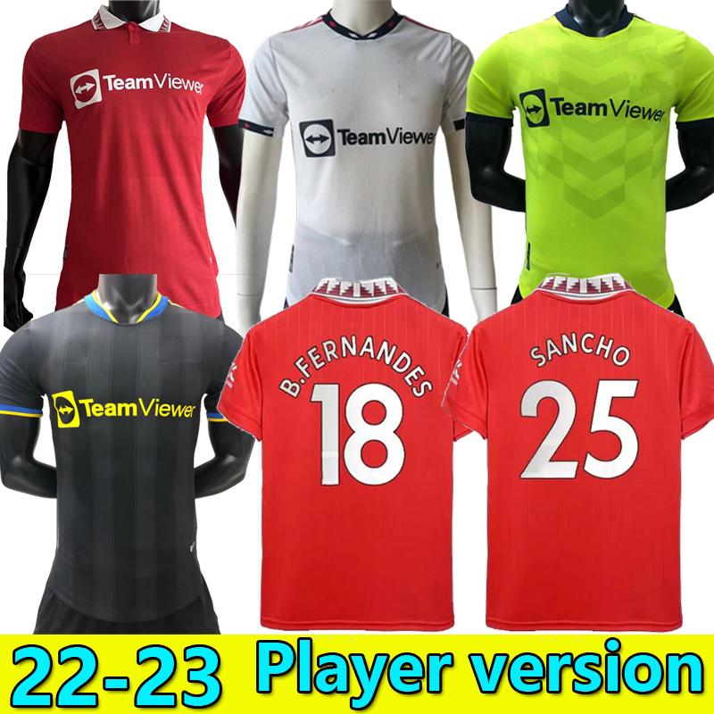 

Player version United POGBA Home red Soccer Jersey 22 23 LUKAKU B.FERNANDES R.VARANE CAVANI Away Shirt 3RD JAMES SANCHO LINGARD MARTIAL, 22/23 away 2