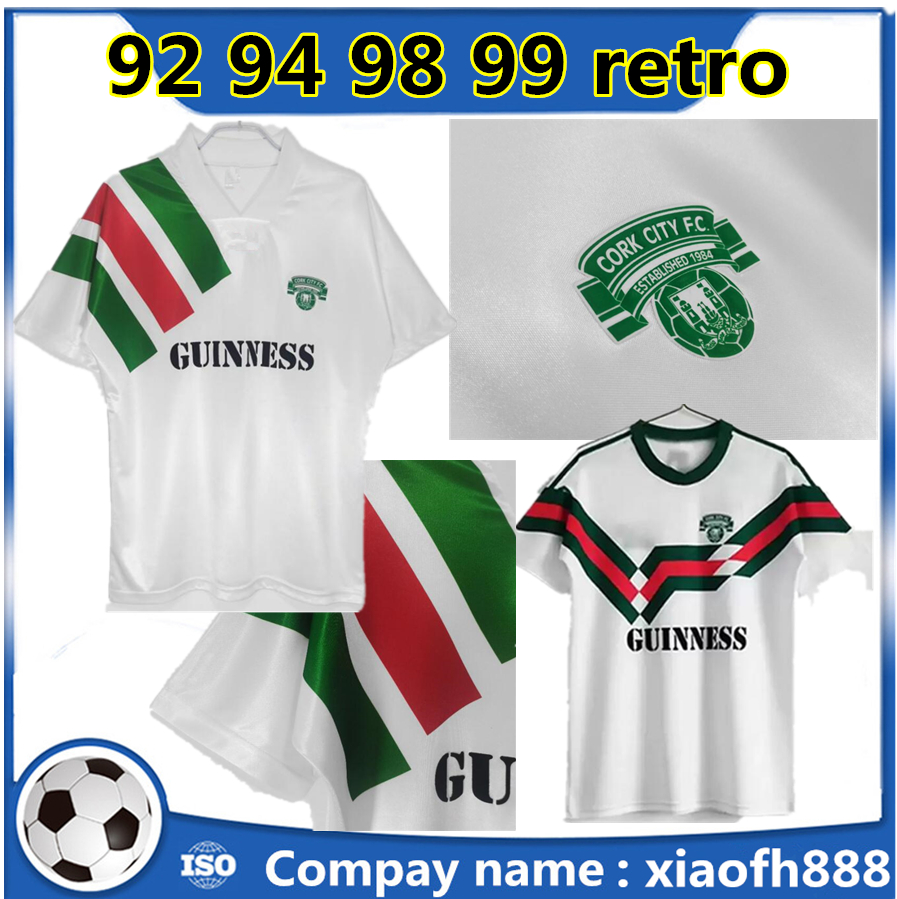 

1988 1989 1992 1994 CORK CITY Ireland Retro Soccer Jerseys 88 89 Vintage Football Shirts Classic Maillot de foot home white Camisetas de Futbol Men S-2XL Blank, Black