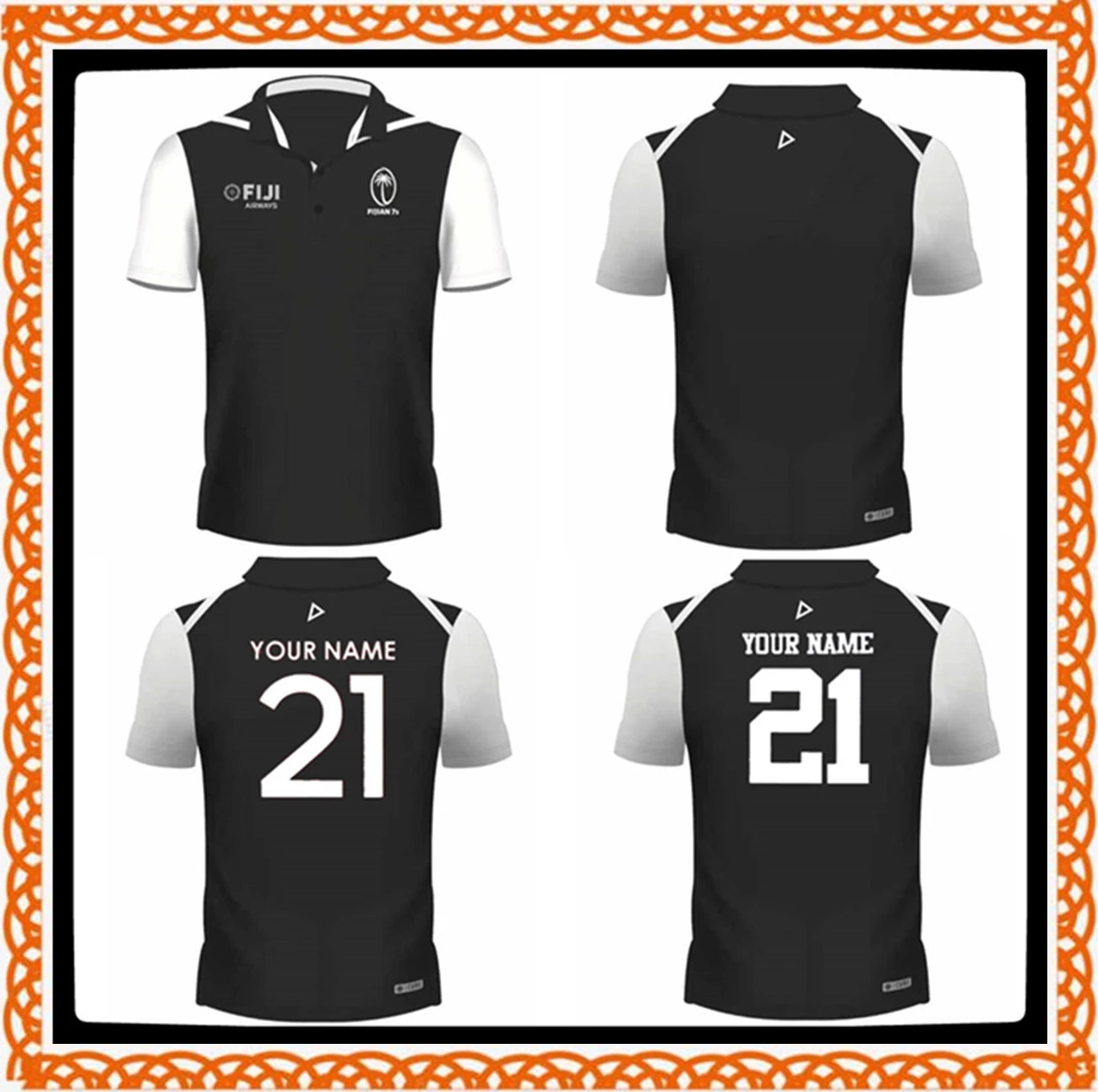 

2021 FIJI SEVENS 7s AWAY TRAINING RUGBY SHIRT JERSEY 2021/2022 Fiji Sevens Rugby Rugby TRAINING SHORTS JERSEY size S-3XL-5XL