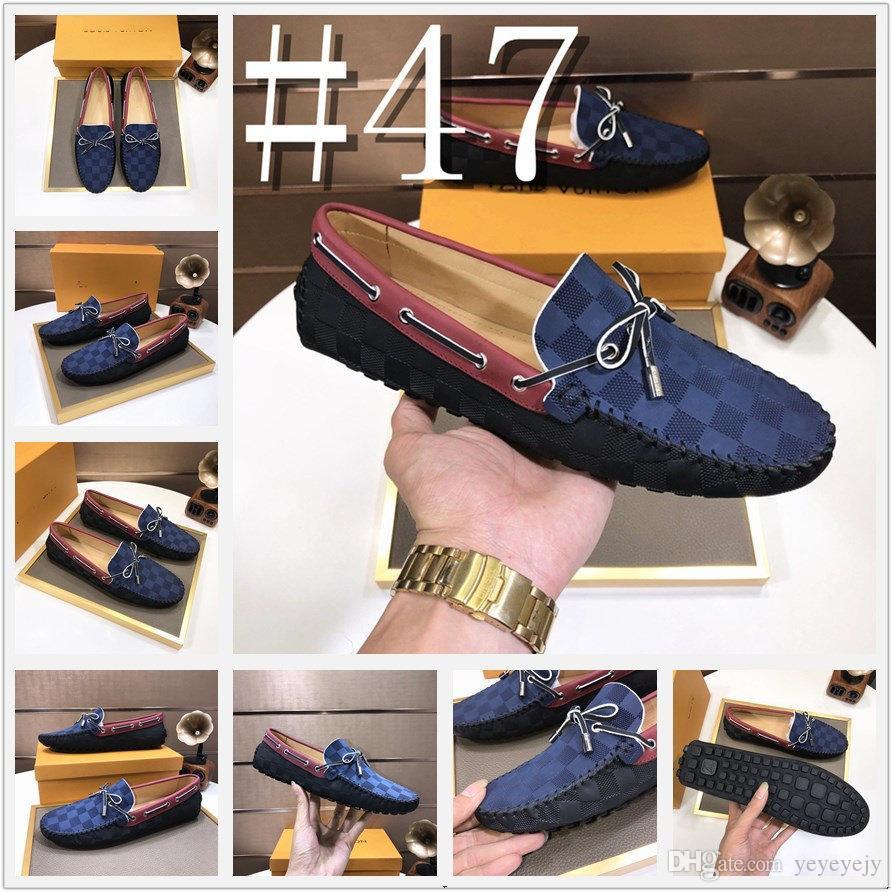 AA High Quality Mens Loafers Travel Slip on Elegantes Formal Shoes Designer Luxury Men's Casual Genuine Leather Flats Shoes Breathable Mocca