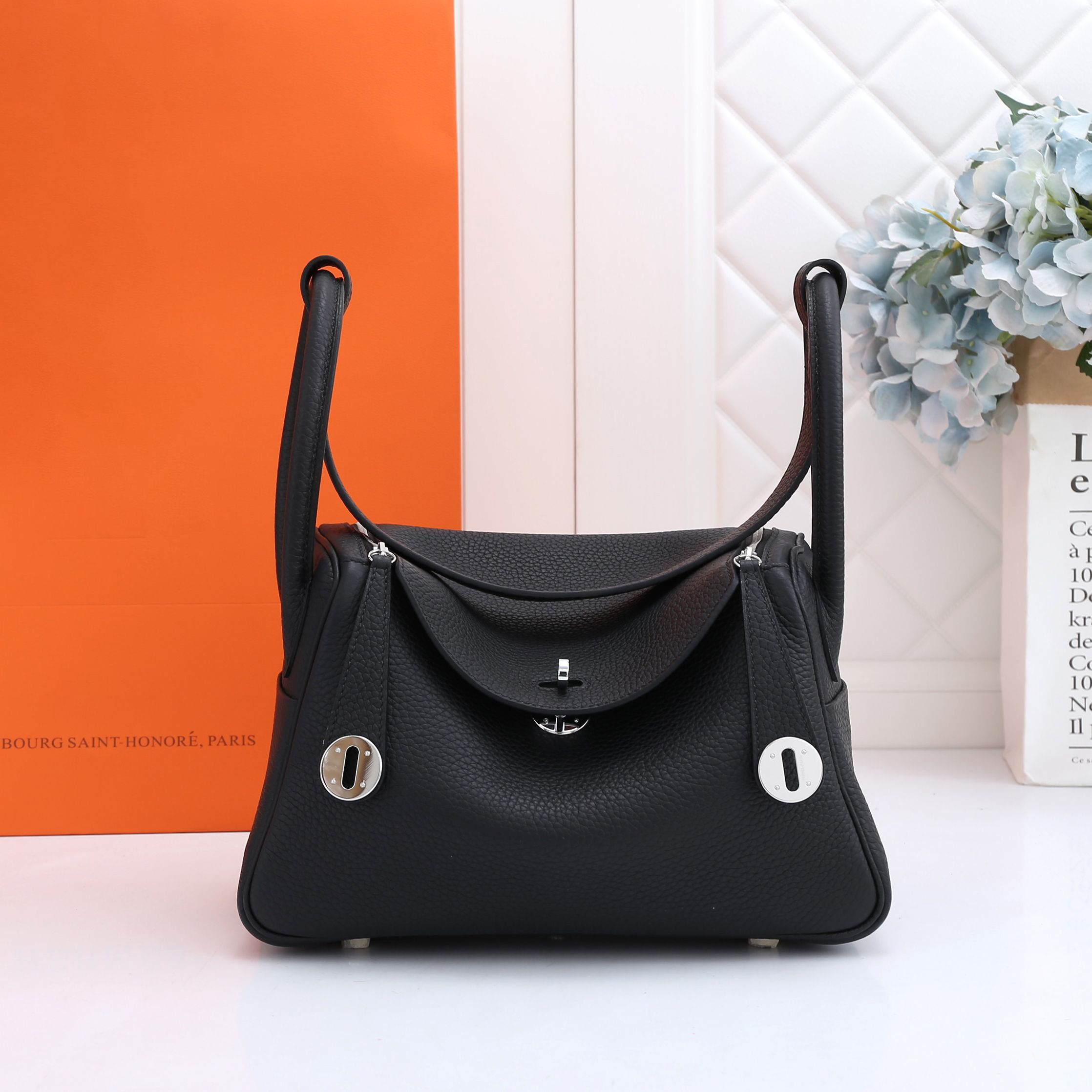 

9A Designer Bags Top Quality Handbag Genuine Leather Litchi Grain Handmade Boutique Totes, Clear