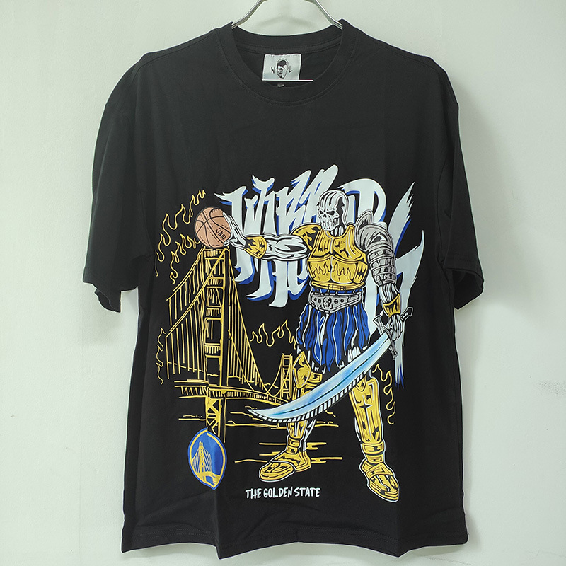 

Warren Curry T shirt Warrior Men T-shirt Basketball Oversized Shorts Sleeve Streetwear Women's T-shirts Man Casual Shirt, Gold