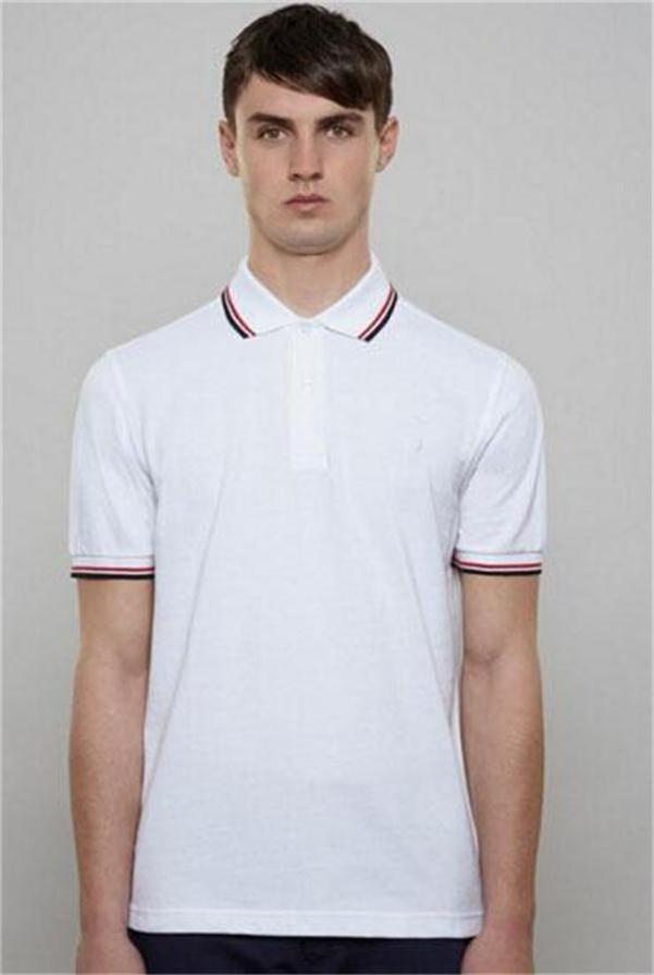 

2022 hot sell brand Summer Men Polo Shirt Casual Business Top stripe Embroidery Shirt Short Sleeves Tops Turn-down Collar Polo Clothing Male Fashion Casual Polo S-3XL, White