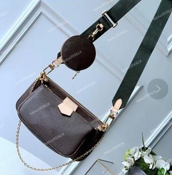 

Designers 3 pcs/set shoulder straps women chain strap