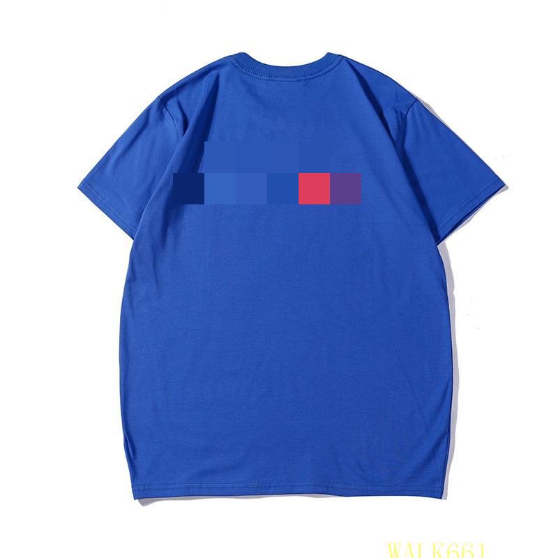 

New 19SS Mens T Shirt High Quality Men Women Couples Casual Short Sleeve Mens Round Neck Tees 5 Colors S-5XL A27, Box