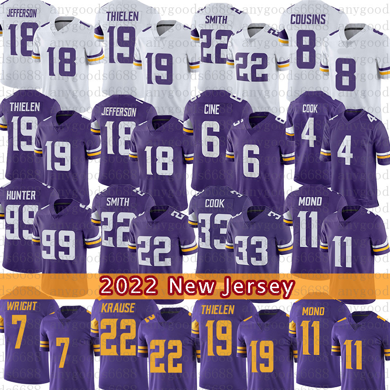 

Men Women Justin JeffersonFootball Jersey Harrison Smith Kirk Cousins Dalvin Cook Adam Thielen Lewis Cine Cameron Dantzler Garrett Bradbury Danielle Hunter Mond, Mens-haiying