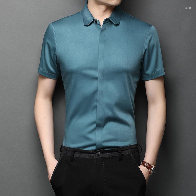 

Summer Short-sleeved Ice-free Men's Shirt Casual Shirts, B9981-1