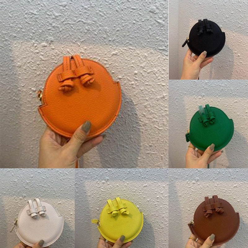 

Le Pitchou Designer Small round biscuit bag mens kids circle Coin Purse chiquito shoulder bags FASHION Newest womens wallets crossbody Purse, Red