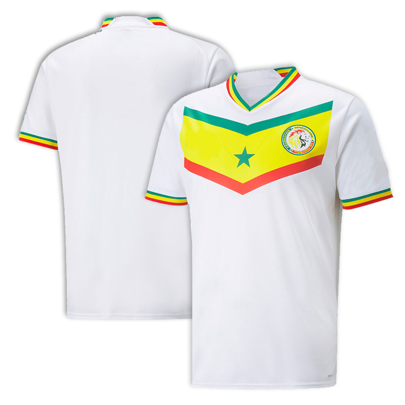 2022 Sénégal Soccer Jerseys Erreur de maison Koulibaly Men Shirt 19 Bouba Diop 3 Koulibaly 2 Erreur 8 Kouyate Diatta National Team Football Shirt