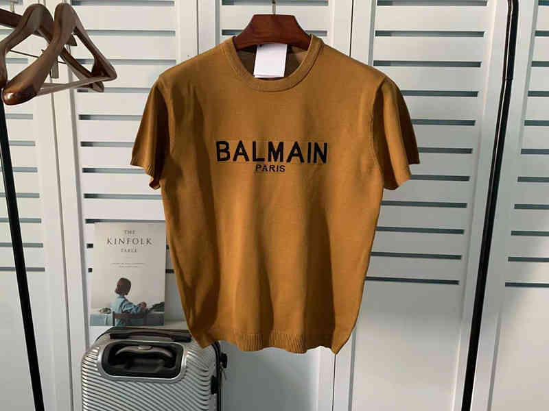 T-shirt pour femmes printemps et automne Balman Cotton Coton Lettre en vrac Pullor T-shirt T-shirt Lovers Ins Même U4EI