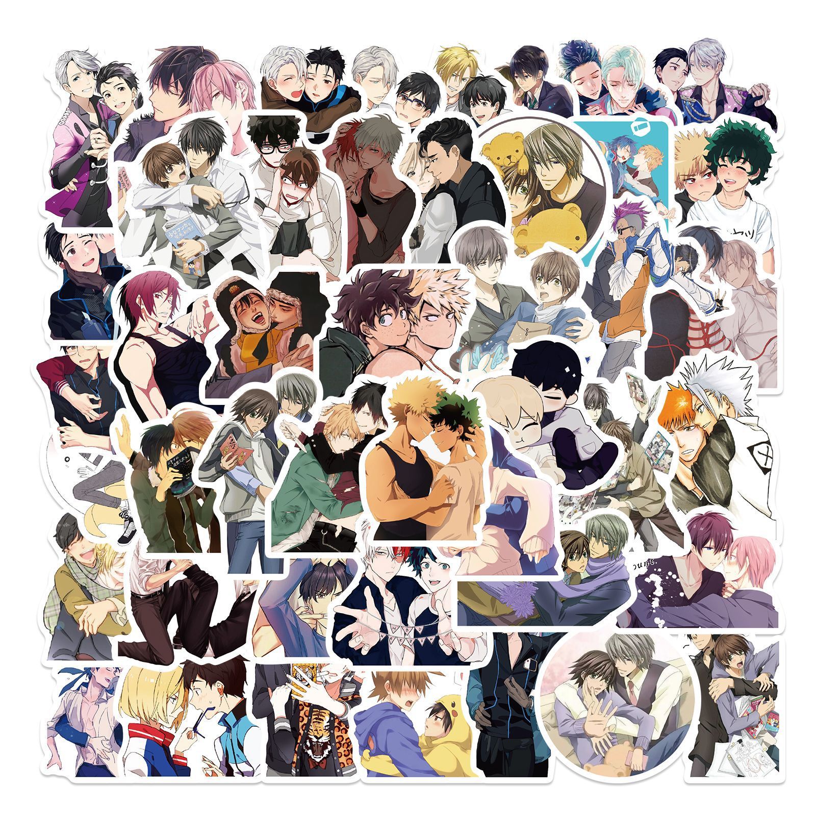 

New Sexy 50PCS BL Male Anime Cartoon Mix Graffiti Stickers Laptop Guitar Motorcycle Luggage Suitcase Phone DIY Classic Toys Decal Sticker