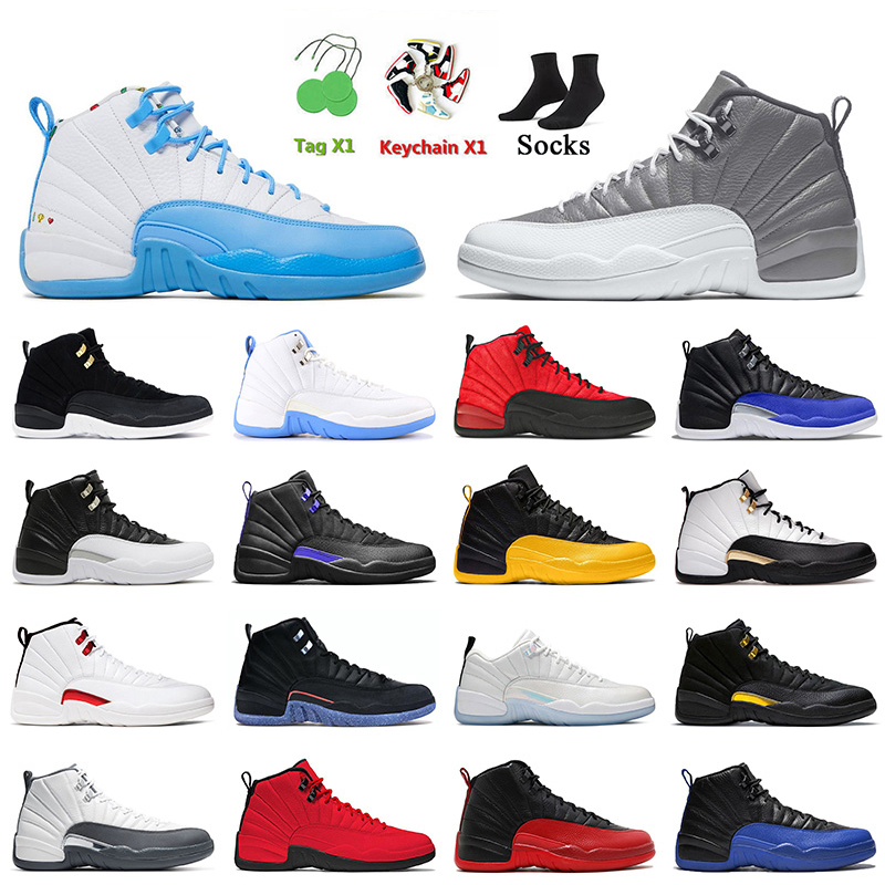 

Fashion 2022 New Jumpman 12 Basketball Shoes 12s Stealth Hyper Royal Reverse Flu Game Utility Twist Dark Concord University Gold Sports Trainers Mens Sneakers, B41 wings 40-47