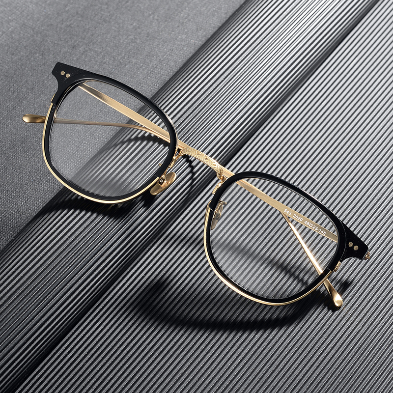 

Classic Vintage Square Prescription Glasses Frame Men Ultralight Titanium Optical Myopia Eyeglasses Women Retro Full Rim Hyperopia Reading Eyewear