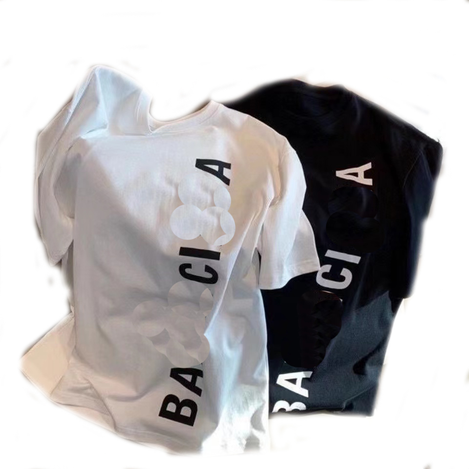

Fashion Designer Mens T Shirt High Quality Newest Womens Letter Print Short Sleeve Round Neck Cotton Tees Polo Size S--4XL, White