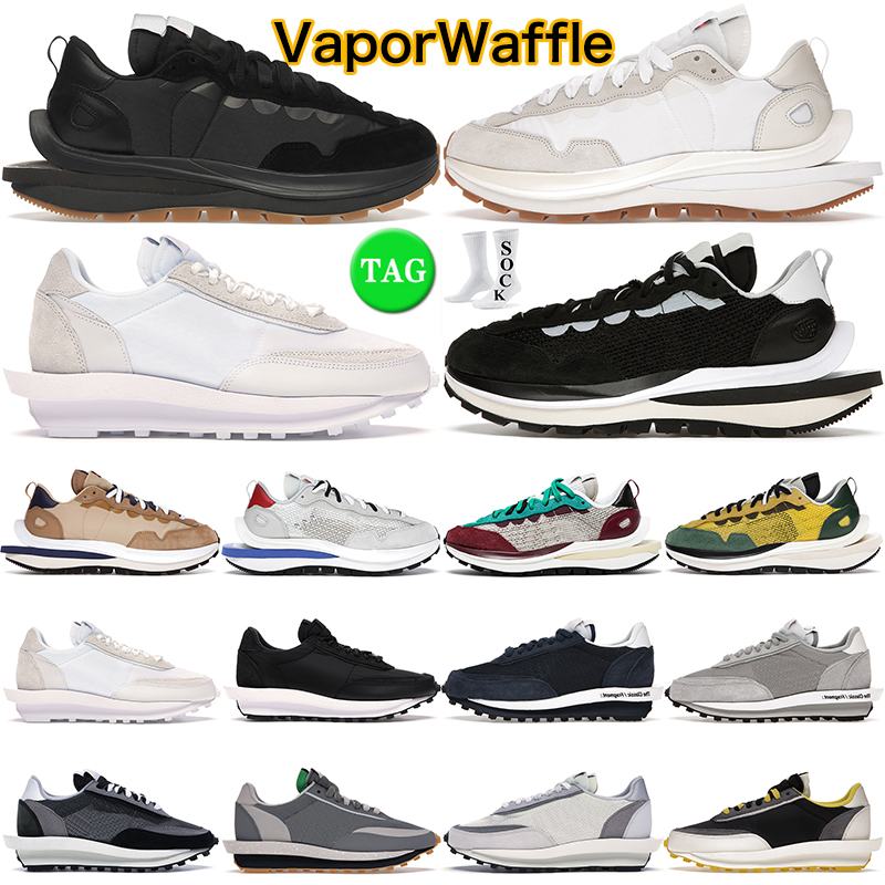 

mens running shoes vaporwaffle ldv waffle Black White Gum Sail Dark Iris Sesame Nylon Undercover Fragment ldwaffle outdoor trainers sneakers hotsale, Ldwaffle 36-45 black white
