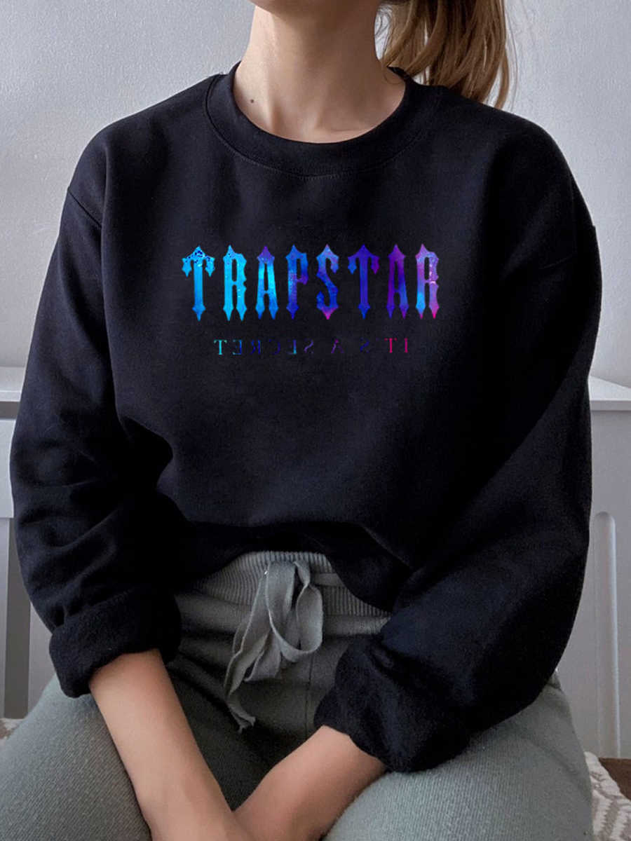 

Brent Faiyaz Trapstar London Crewneck Sweatshirt Women Men Harajuku Pullover Streetwear Sweatshirts Long Sleeve Spring Clothing, Gray