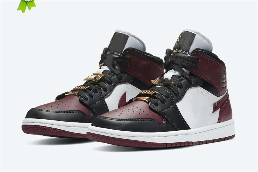 

Designer Shoes Top Quality I 1 Mid Gold Pendants Mens Basketball Womens Jumpman 1s Wine Red Metal Sports Sneakers Size US36-46..