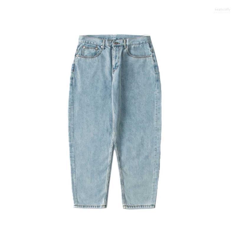 

Men' Jeans Trendy Harem Men Clothes Streetwear Casual Mens Hiphop Denim Pants Cotton Trousers FJapan Style PantsMen' Heat22, Black
