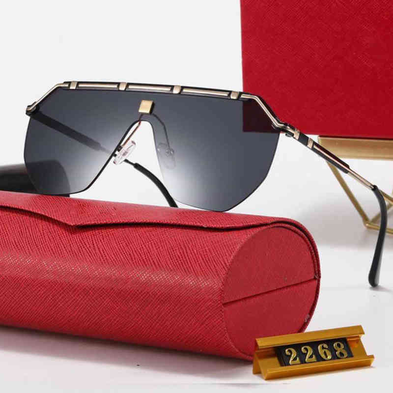 New Design Sunglasses With UV Protection for Men Oval Metal Full Frame popular Top Quality Come Case classic sun glasses
