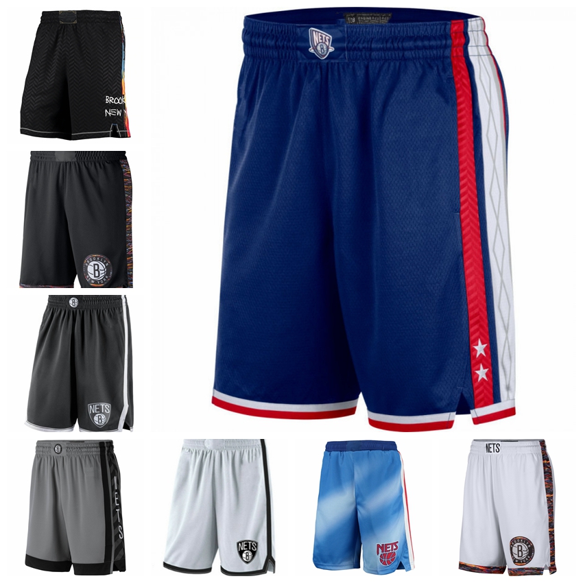 

Brooklyn''Nets''Men 2021/22 City Swingman Pants Edition Basketball Shorts Performance Black