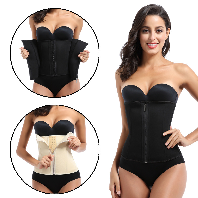 Neoprene Waist Trainer Corset Cincher For Women Trimmer Belts Abdomen Tummy Slimming Girdle Workout Sauna Sweat Suit Body Sculpting Shaper-image-757288491