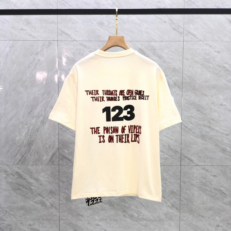 

22fw USA spring summer Python Number Vintage Tee Fashion Men Women High Street casual Cotton T Shirt skateboard Tshirt, Apricot