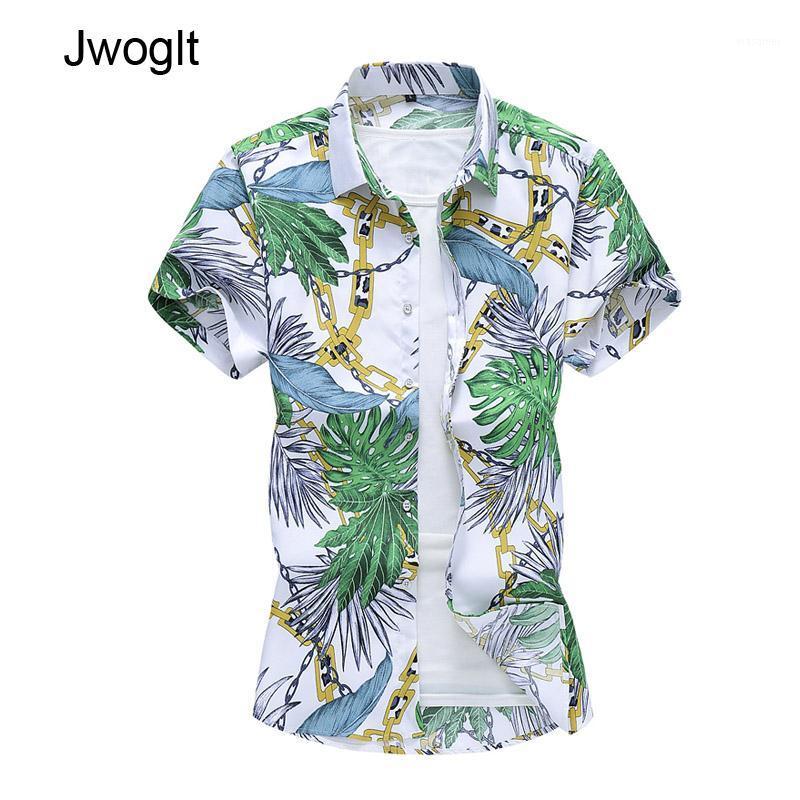 

Men's Casual Shirts 45KG-120KG 2022 Cool Summer Shirt Fashion Short Sleeve Regular Fit Hawaiian Beach Holiday Printed Blouse 5XL 6XL 7XL, As show