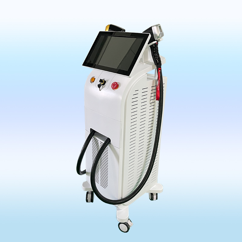 

Double Handle Diode Laser Hair Removal Machine with beautiful whole sales price spa use