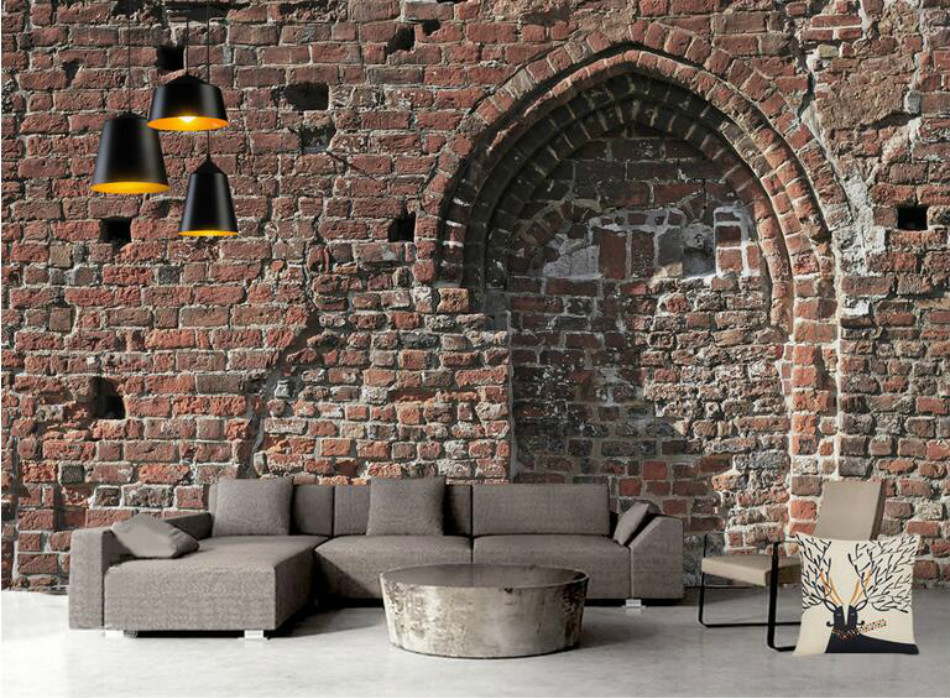 

Red Brick Wallpaper for Walls 3d Decorative Wall Paper Painting Mural Wallpaper Bricks Background Wallpaper, Brown