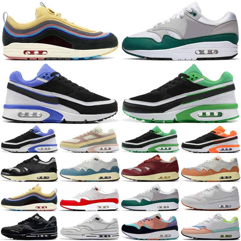 

Sean Wotherspoon 1 87 BW running shoes Patta Waves men women Light Stone Lyon Noise Aqua mens womens trainers sports sneakers runners fashion, #3 black schematic