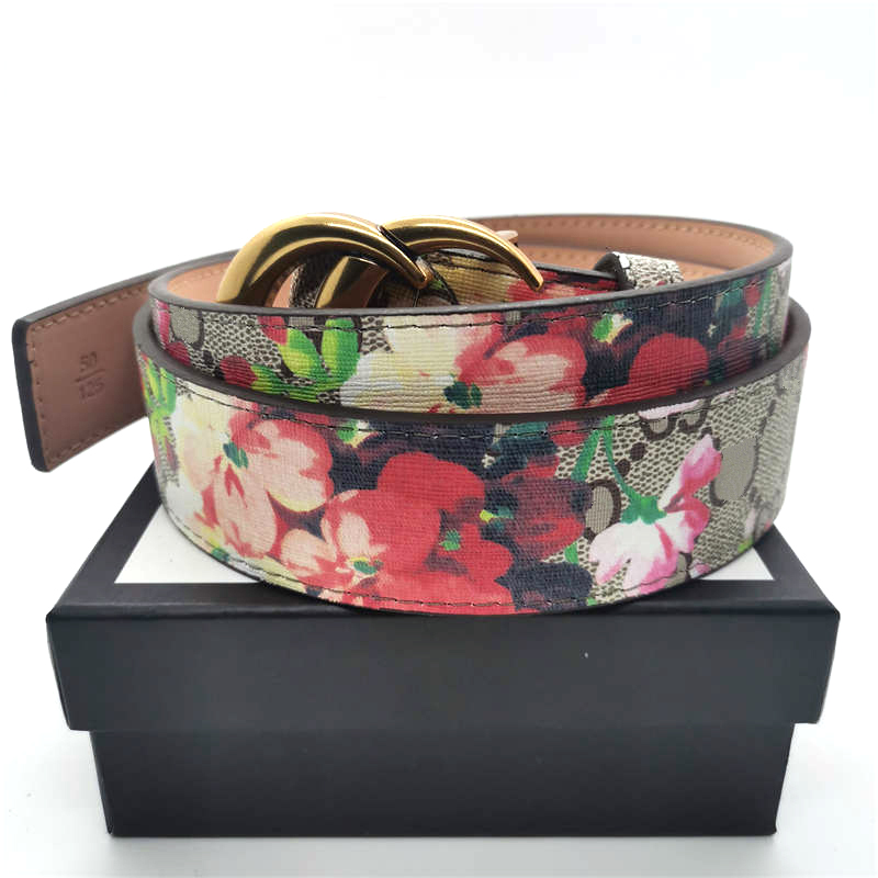

men designers belts womens belts mens waistbands high quality Fashion casual leather belt cintura for man woman waistband red flowers cinturones de diseño, Belt and box