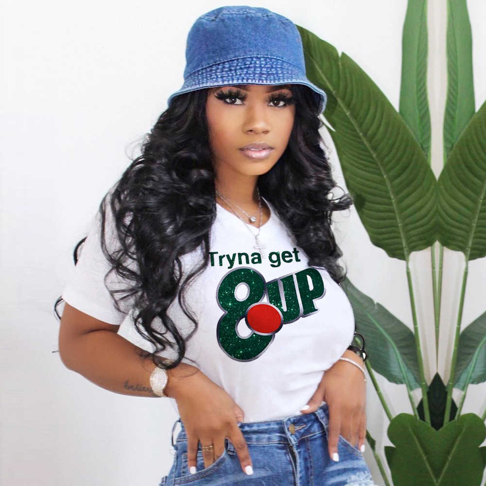 

Summer 2022 Fashion T Shirts For Women T-shirt Desinger Letter Printed Short Sleeve Graphic Tees Casual Womens Tops, 5#enjoy