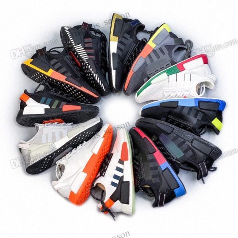 

NMD R1 v2 Mens Womens shoes White Speckled Dazzle Camo Core Black Gradient Neon Aqua Tones Mexico City Munich Olive Oreo Japan White women nmds traine h8aN#