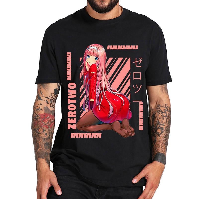 

Men' T-Shirts Darling In The Franxx Graphic Printed Men Tee Shirt Vintage Crewneck Tops Anime Cartoon Summer T Crew Neck Fitted Soft, Dh806tx