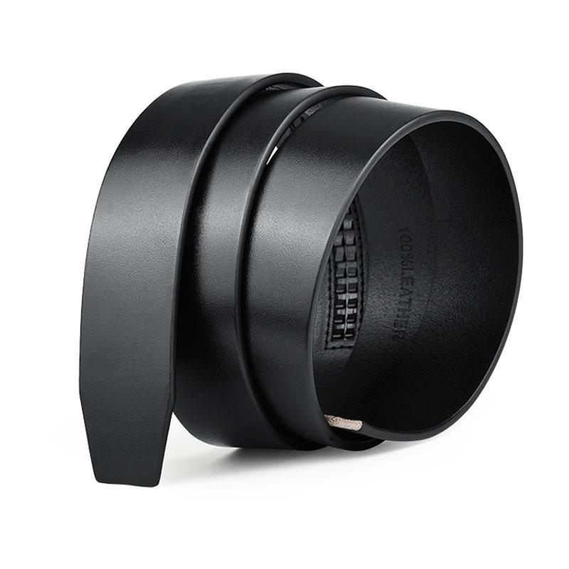 

Belts Belt Men's Leather Automatic Buckle Pure Yellow Crocodile Pattern 35mm Black BuckleBelts