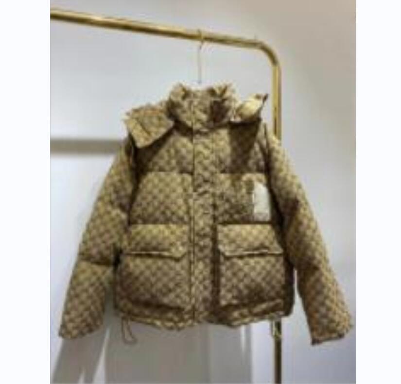 

Mens down jacket parkas Khaki purffer coats hooded quality casual outdoor feather outwear keep warm thick double zipper down filling badge decoration S-5XL