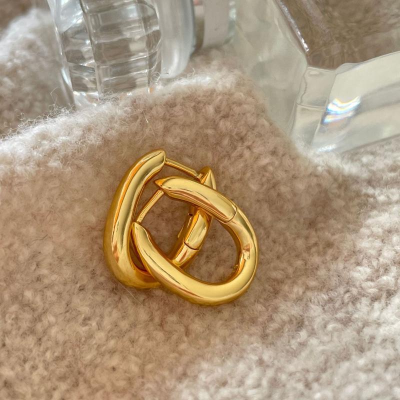 

Hoop & Huggie Gold 925 Sterling Silver Earring Elegant 2022 Female Korea Earrings Jewelry For Women IndividualityHoop HuggieHoop
