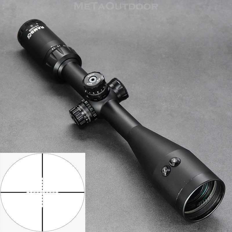 

4.5-14x50 Mil Dot Rifle Optics Scope With Red Laser Sight 1 Inch Tube Ring 1/4 MOA Hunting Shooting Airsoft Riflescope