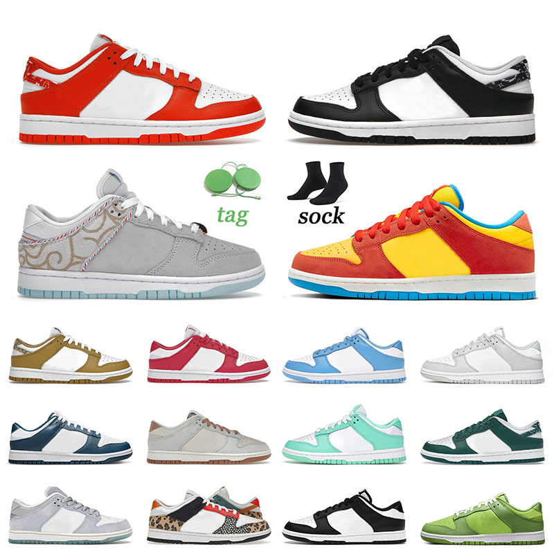 

2022 Top Quality SB Dunks Low Running Shoes Orange Paisley Size 13 Black White Barber Shop Grey Valerian Blue Bart Simpson Men Women Trainers Sneakers 36-47, A57 harvest moon 36-45