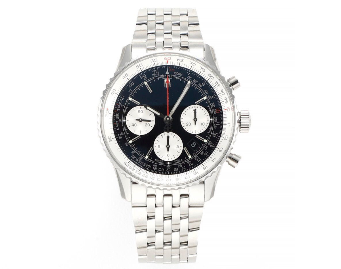 

Men's Chronograph Watch 7750 mechanical refined steel shell movement sapphire mirror 43mm, Customize