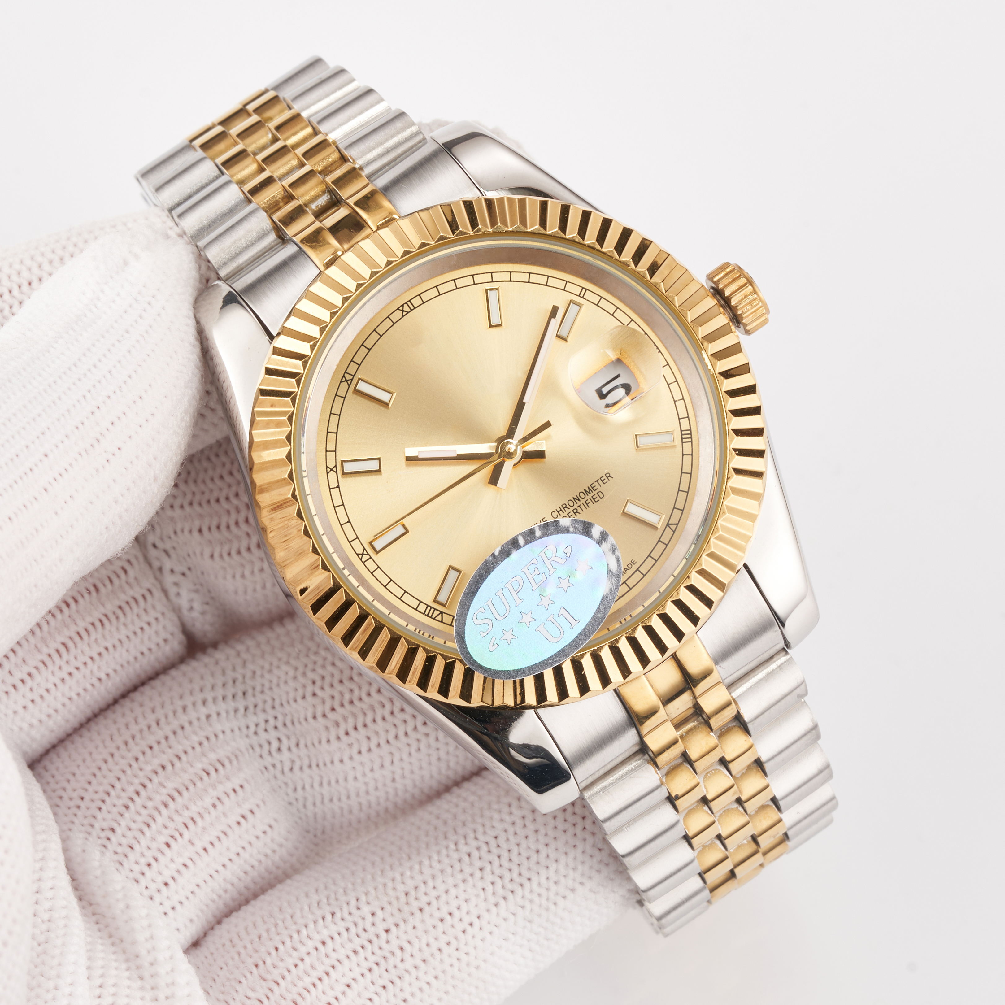 

Mens Watch 2813 Automatic Mechanical Watches 40MM Business Wristwatches Life Waterproof Stainless Steel Wristwatch Montre de Luxe Fives Colo, Black