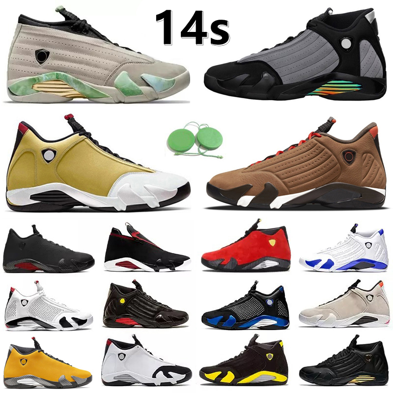 

Jumpman 14 14s Men Basketball Shoes Sneaker Ginder Winterized Fortune Red Lipstick Particle Grey Hyper Royal Thunder Candy Cane Trainers Sports Sneakers Size US7-13, Pay for box