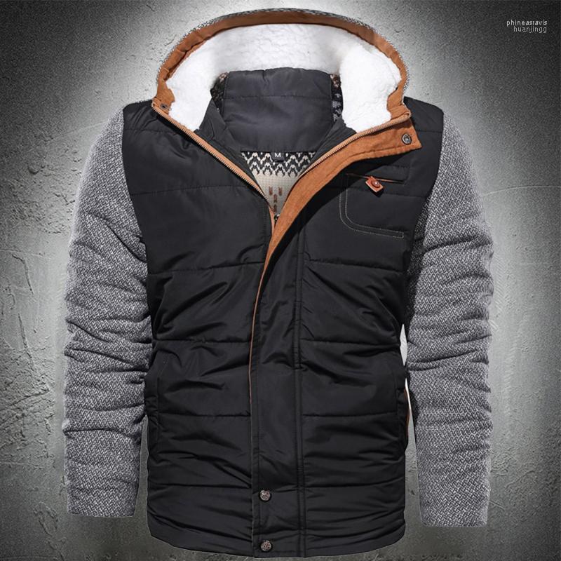 

Men's Down & Parkas Men Jacket Male Clothing 2022 Cotton Padded Coat Thicken Parka Hooded Fashion Casual Winter Plus Size 4XL Phin22, Blue